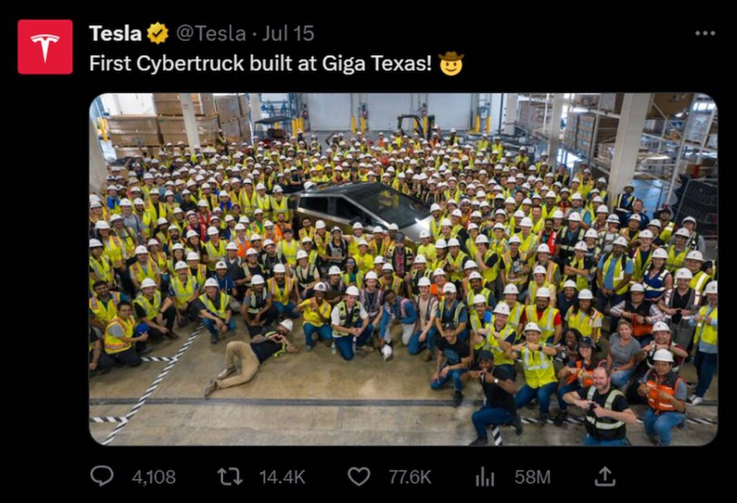 Economica.net - Primul Tesla Cybertruck a ieșit de pe linia de asamblare cu doi ani întârziere. Marca va participa la IAA Munchen