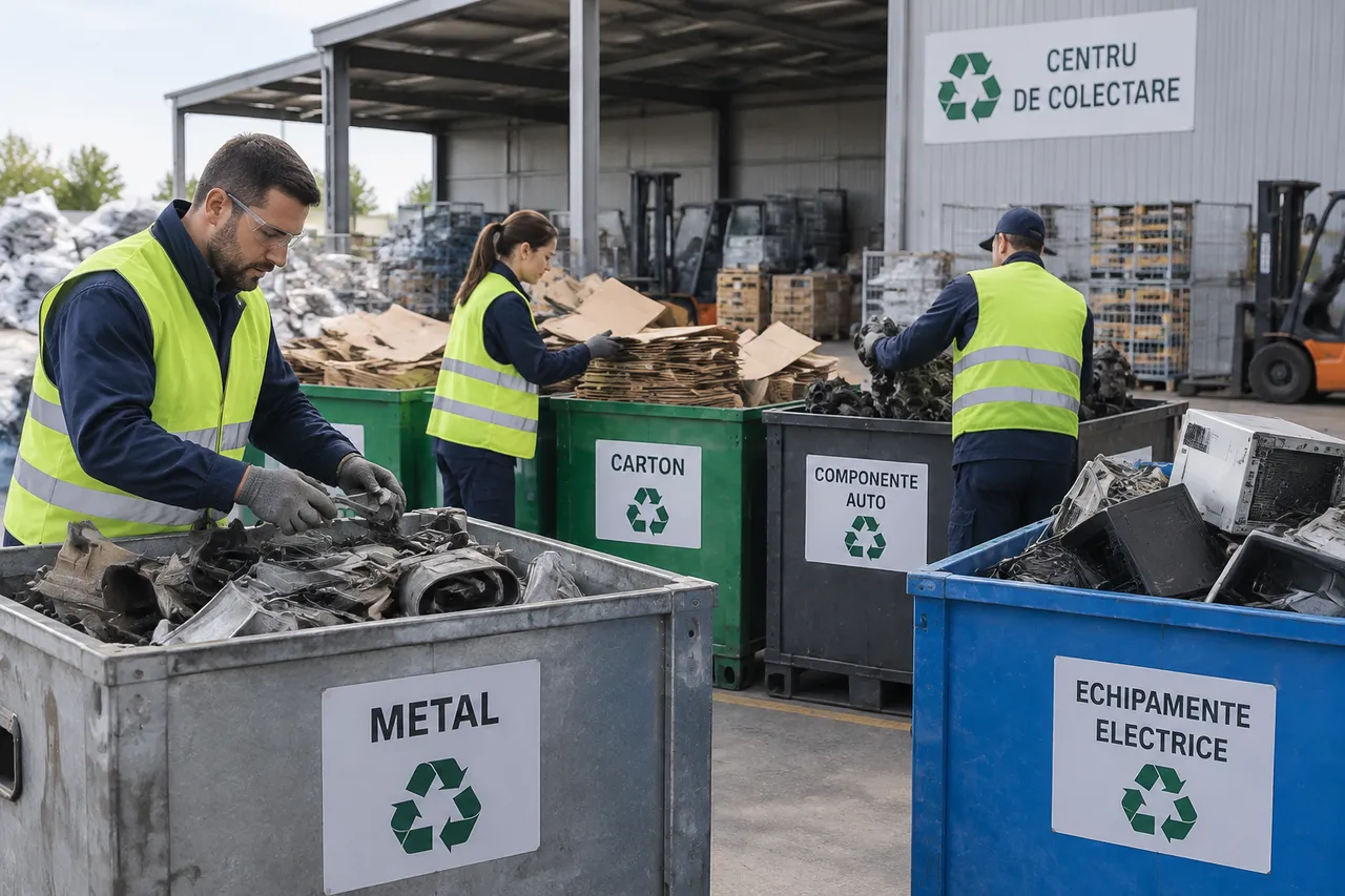 colectare deșeuri pentru afaceri și reutilizare materiale