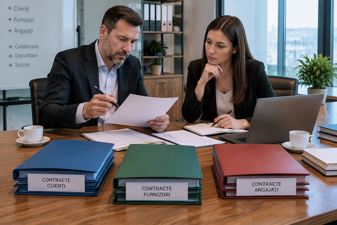 evaluarea clienților, contractelor și echipei unei firme
